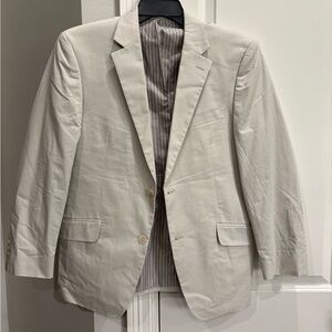Madison beige blazer in 40S GUC 100% Cotton Small mark on shoulder